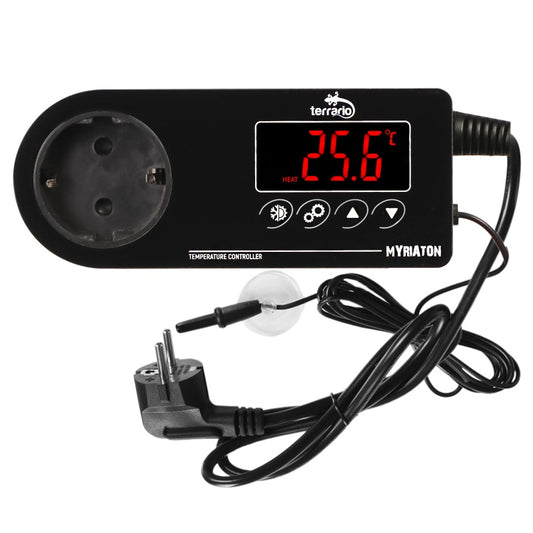 TERRARIO Myriaton Termostat Elektroniczny LCD do Terrarium Sonda Wodoodporna