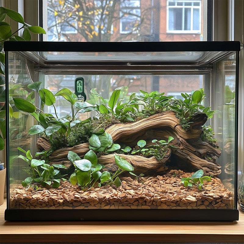 TERRARIO AeroSense Cyfrowy Termometr i Higrometr LCD do Terrarium