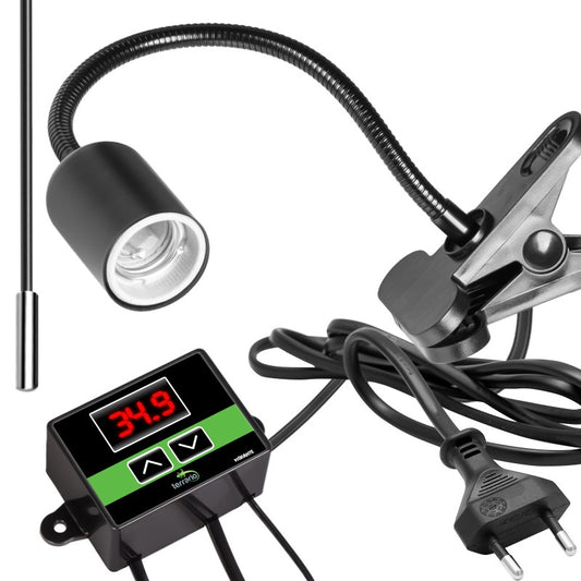 TERRARIO Long ReptiSun Temperature Control Lampa z Termostatem Sonda E27