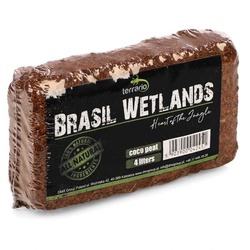 TERRARIO Brasil Wetlands 4L Podłoże Kokosowe Włókno do Terrarium Substrat
