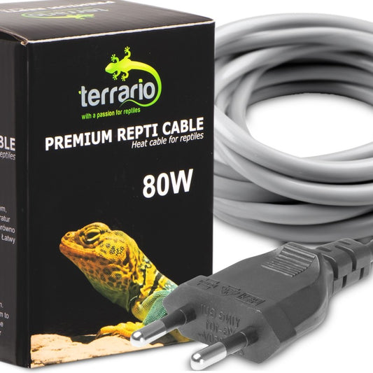 TERRARIO Kabel Grzewczy Wodoodporny 80W 10.5m Silikonowy do Terrarium