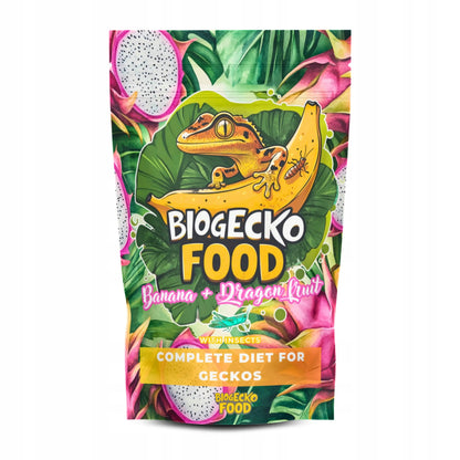 BioGecko Food Banan + Smoczy Owoc 30g - pokarm (papka) dla gekonów