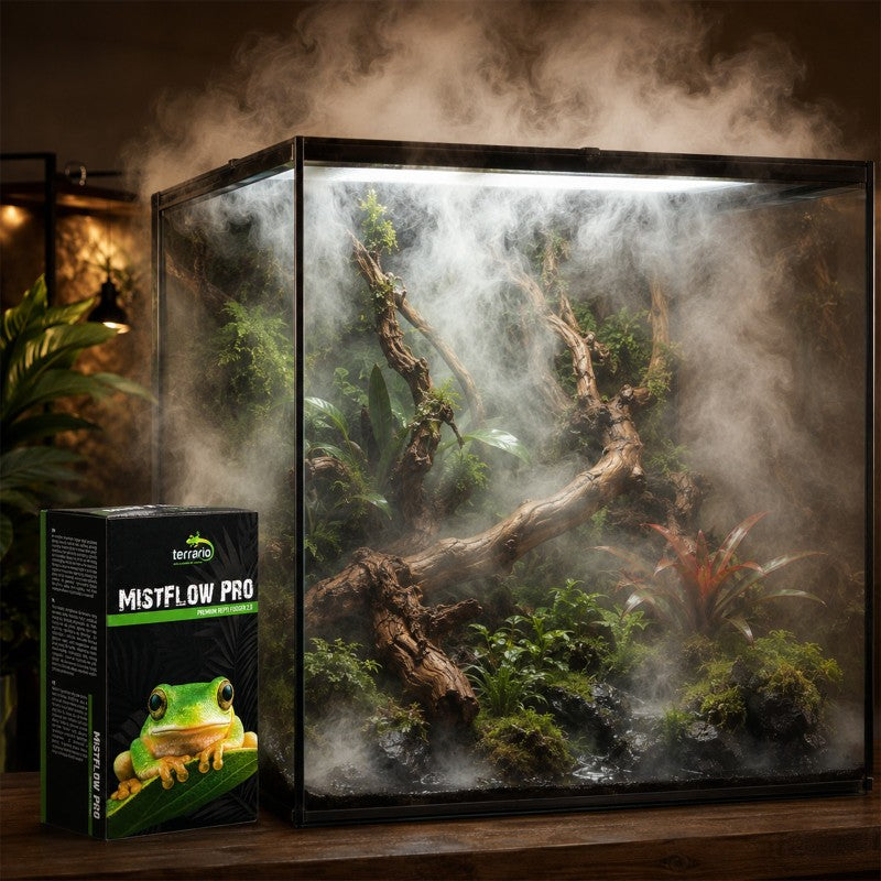 TERRARIO Mistflow Pro - Zamgławiacz Fogger do Terrarium Generator Mgły