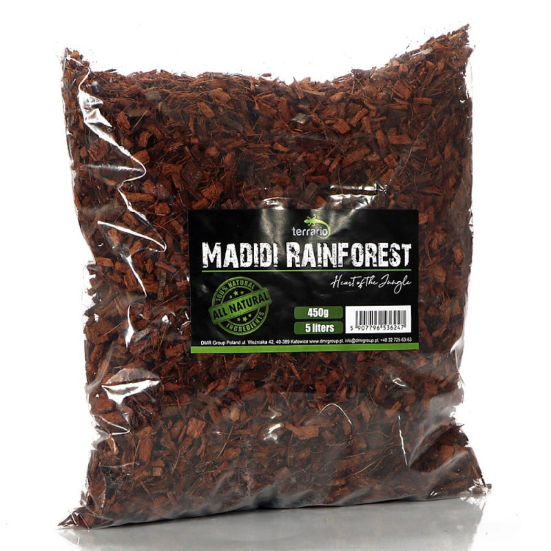 TERRARIO Madidi Rainforest 5L Podłoże Drobne Zrębki Kokosa do Terrarium