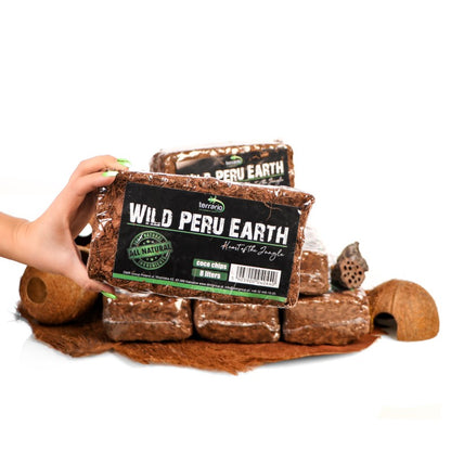 TERRARIO Wild Peru Earth 7l 650g Podłoże Zrębki Kokosa do Terrarium
