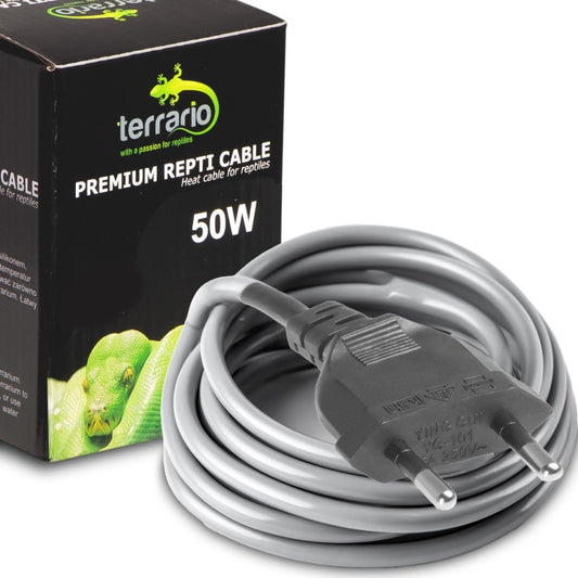 TERRARIO Kabel Grzewczy Wodoodporny 50W 8.5m Silikonowy do Terrarium