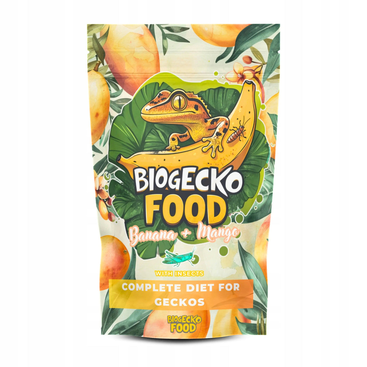 BioGecko Food Banan + Mango 30g - pokarm (papka) dla gekonów