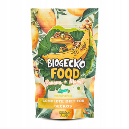 BioGecko Food Banan + Mango 30g - pokarm (papka) dla gekonów
