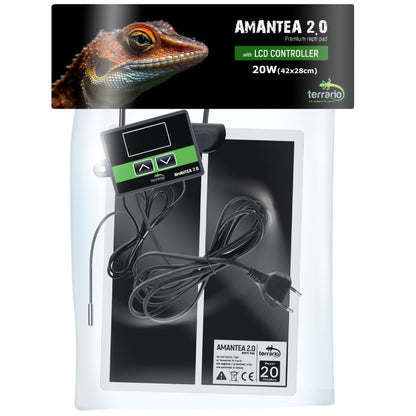 TERRARIO Amantea 20W Mata Grzewcza z Termostatem i Sondą 42x28cm