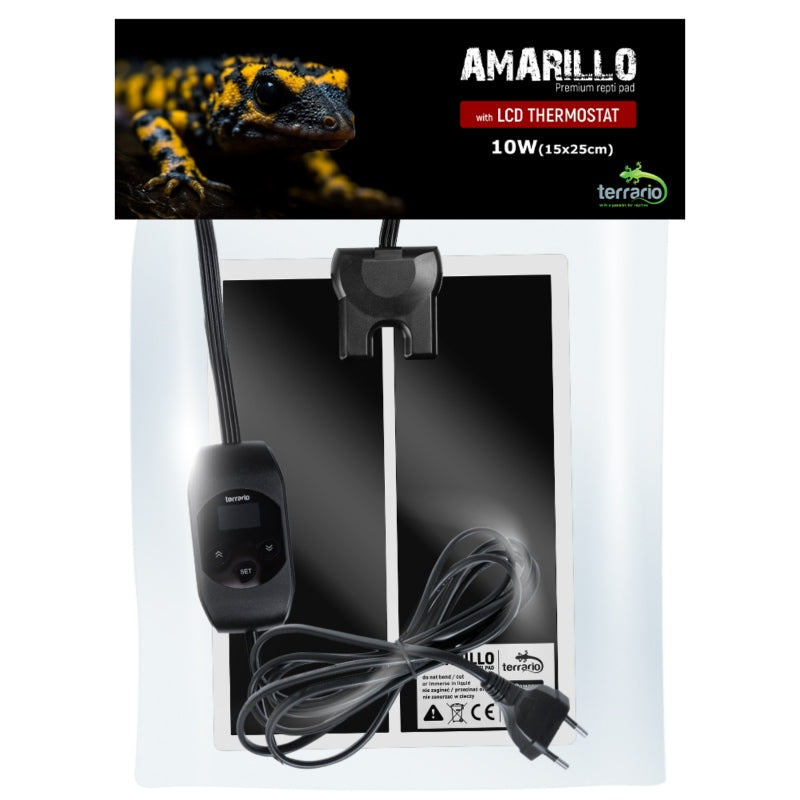 TERRARIO Amarillo Mata Grzewcza 10W z Termostatem LCD do Terrarium 20x30cm