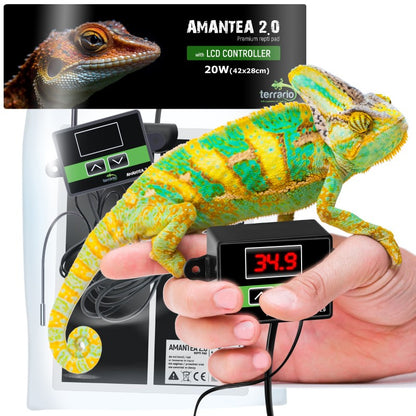 TERRARIO Amantea 20W Mata Grzewcza z Termostatem i Sondą 42x28cm