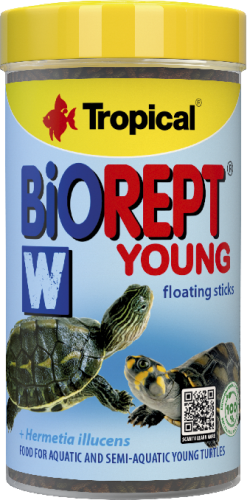 TROPICAL Biorept W Young Pokarm dla Młodych Żółwi Wodnych Pałeczki 100ml 40g