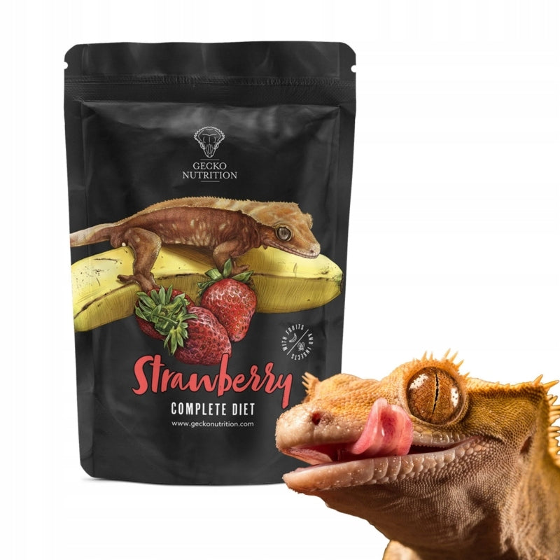 Gecko Nutrition Strawberry (truskawka) 250g - pokarm (papka) dla gekona