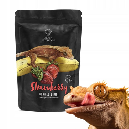 Gecko Nutrition Strawberry (truskawka) 250g - pokarm (papka) dla gekona