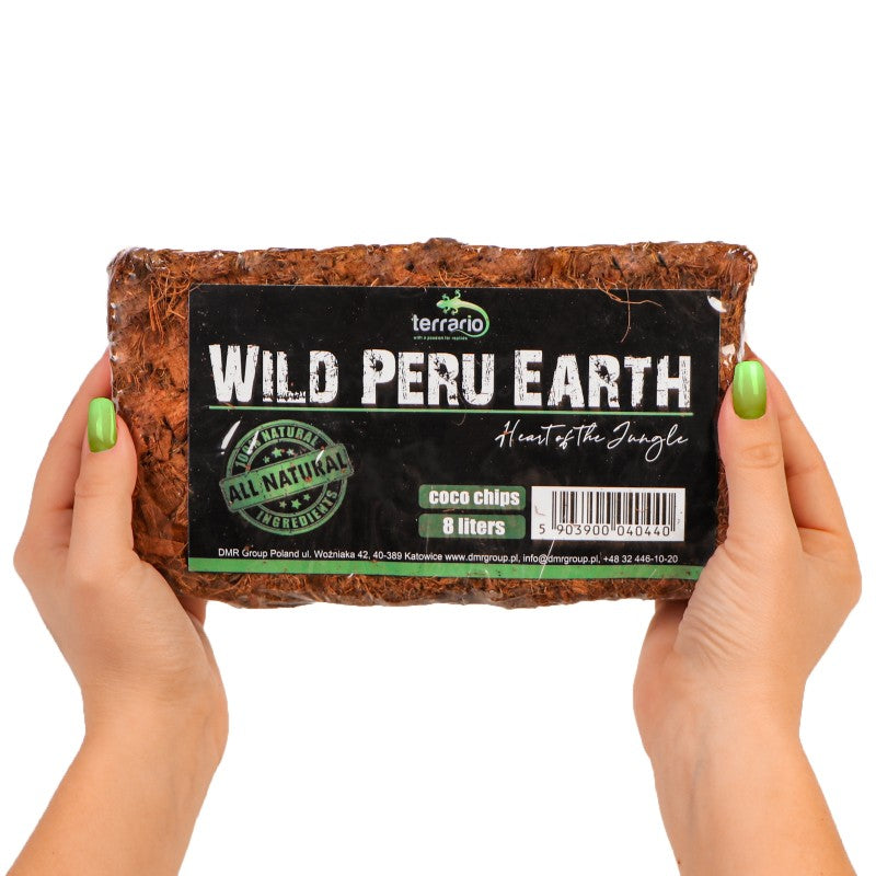TERRARIO Wild Peru Earth 7l 650g Podłoże Zrębki Kokosa do Terrarium