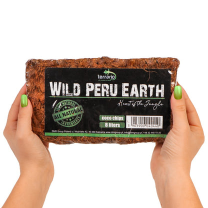 TERRARIO Wild Peru Earth 7l 650g Podłoże Zrębki Kokosa do Terrarium