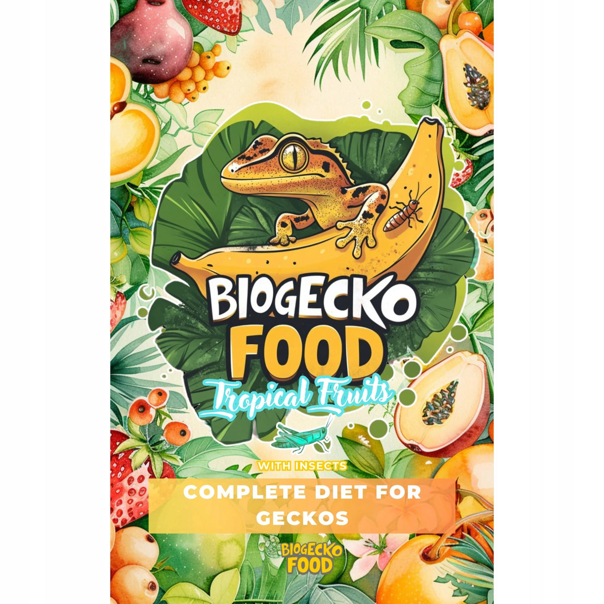 BioGecko Food Banan +Owoce Tropikalne 30g - pokarm(papka dla gekonów