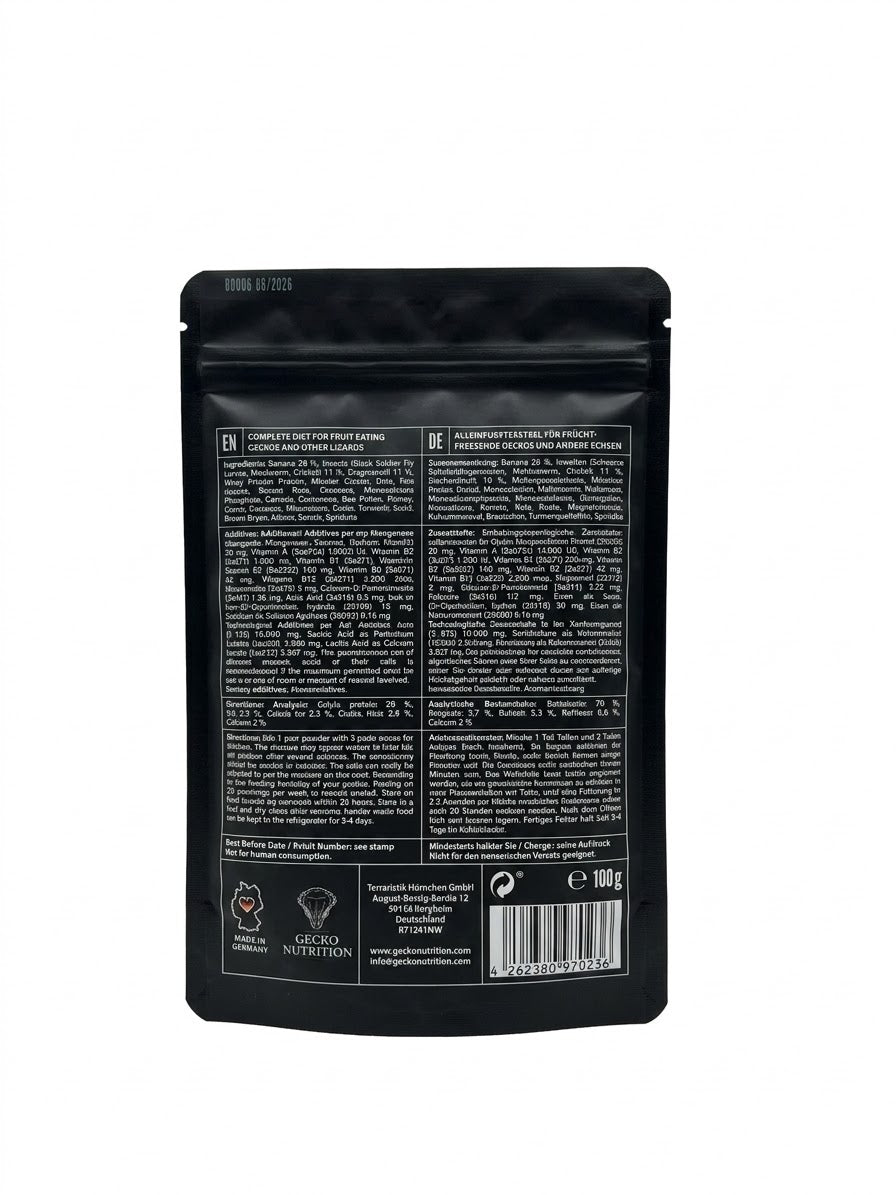 Gecko Nutrition Dragonfruit (smoczy owoc) 100g - pokarm (papka) dla gekona