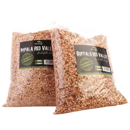 TERRARIO Buffalo Red Valley 5L Średnie Zrębki Olcha Podłoże Terrarium