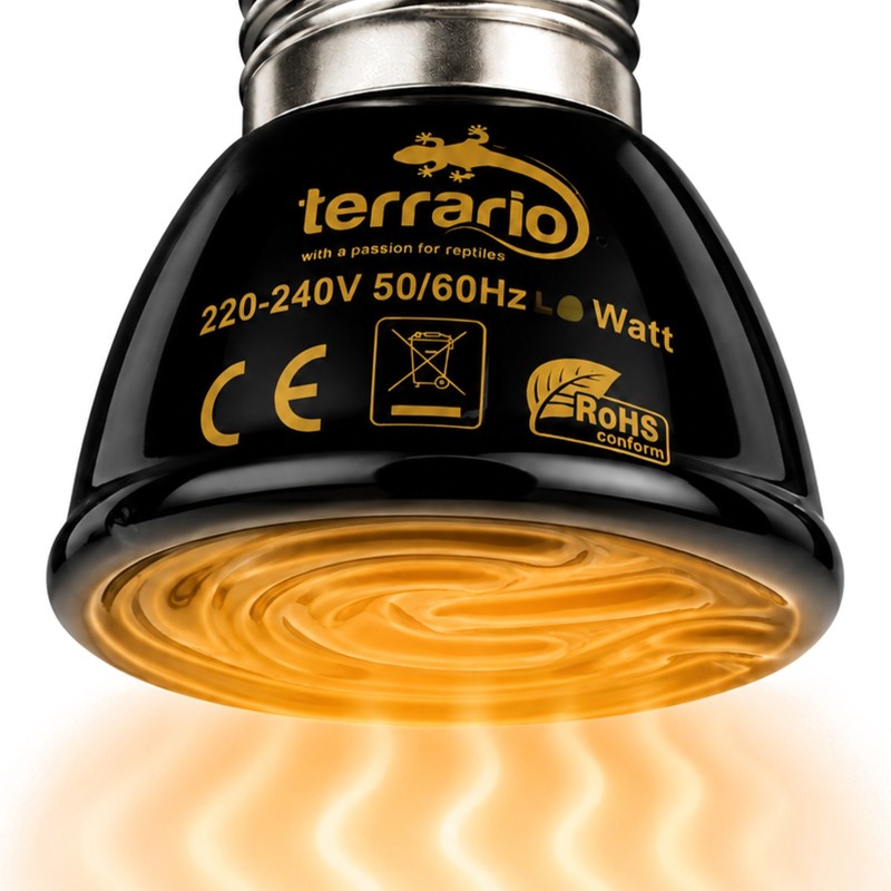 TERRARIO ReptiWarm 25W Mini Emiter Ciepła, Promiennik Ceramiczny Terrarium