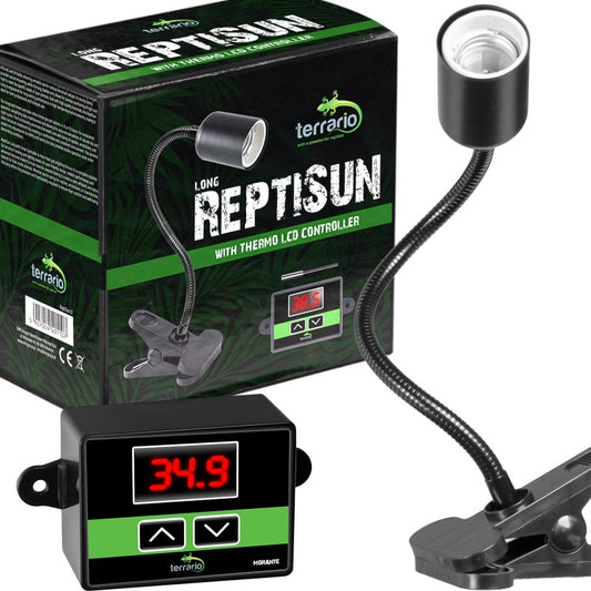 TERRARIO Long ReptiSun Temperature Control Lampa z Termostatem Sonda E27