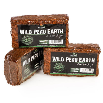 TERRARIO Wild Peru Earth 7l 650g Podłoże Zrębki Kokosa do Terrarium