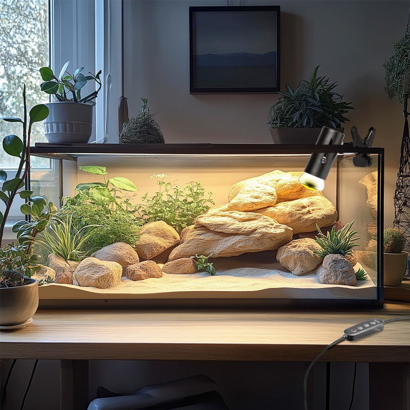 TERRARIO ReptiSun Time Control Lampa z Programatorem Czasowym Klips E27