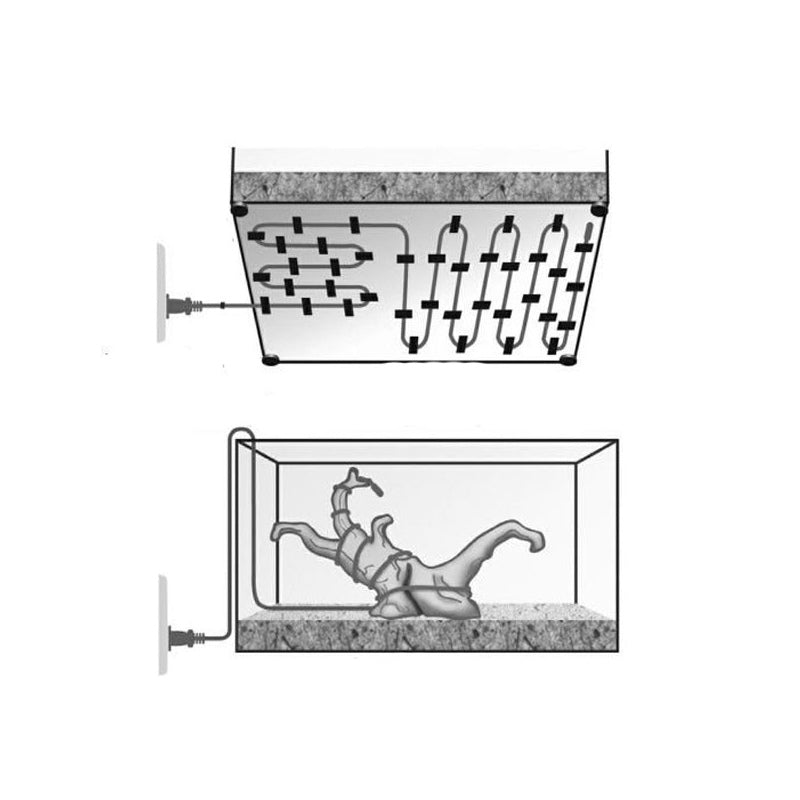 TERRARIO Kabel Grzewczy Wodoodporny 50W 8.5m Silikonowy do Terrarium