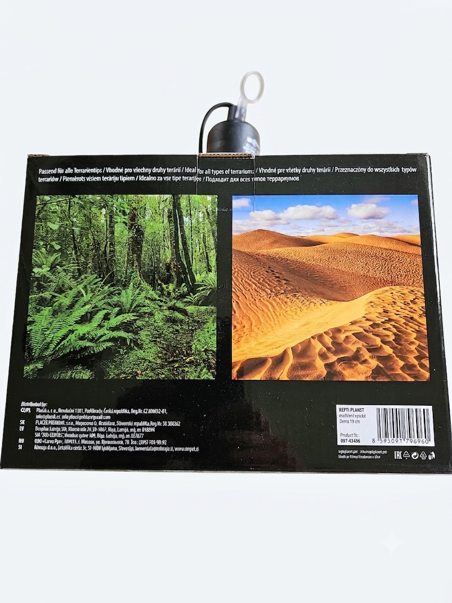 REPTI PLANET oprawa z kloszem 19cm wysoka E27 do terrarium (DOME LAMP)
