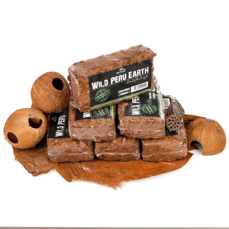 TERRARIO Wild Peru Earth 7l 650g Podłoże Zrębki Kokosa do Terrarium