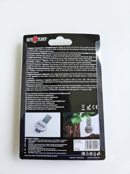REPTI PLANET Termometr/Higrometr 2w1 z wyświetlaczem LCD do terrarium