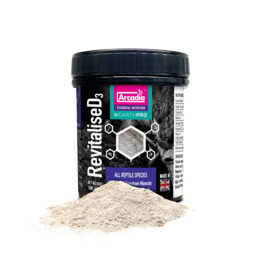 ARCADIA EarthPro ReVitaliseD3 Witaminy D3 dla Gadów i Płazów 100g