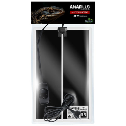 TERRARIO Amarillo Mata Grzewcza 35W z Termostatem LCD do Terrarium 65x28cm
