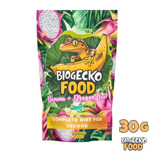 BioGecko Food Banan + Smoczy Owoc 30g - pokarm (papka) dla gekonów