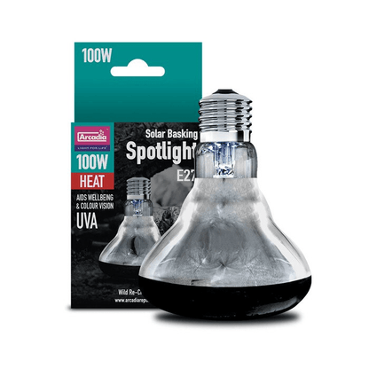 ARCADIA Solar Basking Spotlight 100W E27 Żarówka Grzewcza UVA Terrarium