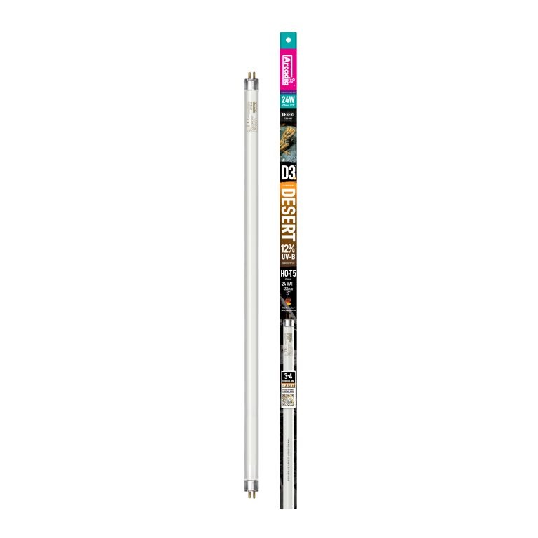 Arcadia Zestaw Oprawa ProT5 24W + Świetlówka 12% UVB Desert 55cm