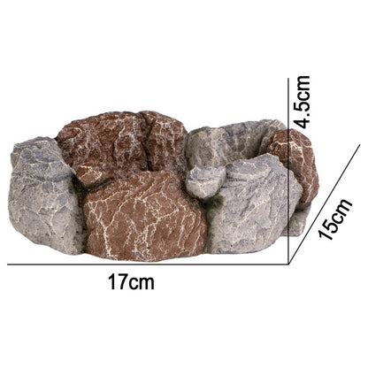 TERRARIO Stone Circle Bowl L Miska Kamienna do Terrarium 17x15x4,5cm dla Gadów