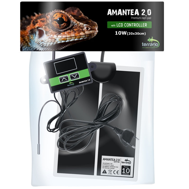 TERRARIO Amantea 10W Mata Grzewcza z Termostatem i Sondą 20x30cm