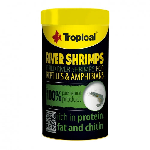 TROPICAL River Shrimps Suszone Krewetki Rzeczne dla Gadów i Płazów 100ml 16g