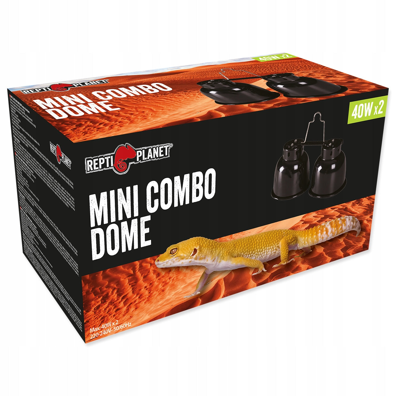 REPTI PLANET Mini Combo Dome podwójna lampa max 2x40W E27 do terrarium