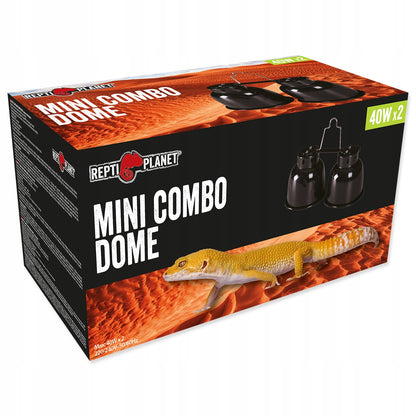 REPTI PLANET Mini Combo Dome podwójna lampa max 2x40W E27 do terrarium