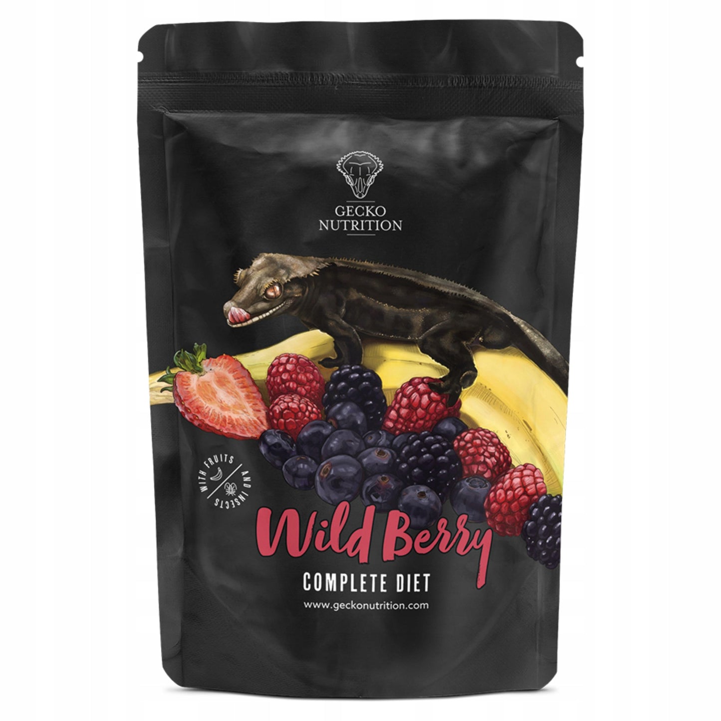 Gecko Nutrition Wild Berry (owoce leśne) 250g - pokarm (papka) dla gekona