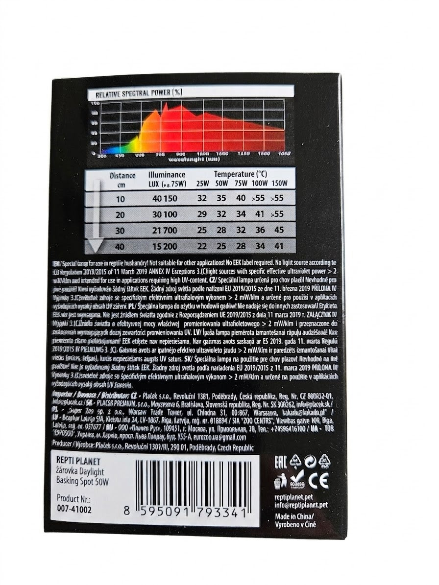 REPTI PLANET żarówka grzewcza dzienna DAYLIGHT BASKING Spot 50W