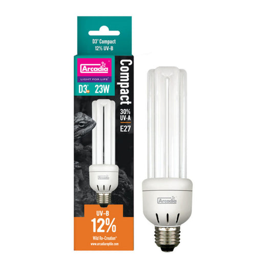 ARCADIA Żarówka Kompaktowa D3 Desert 12% UVB 23W E27 do Terrarium