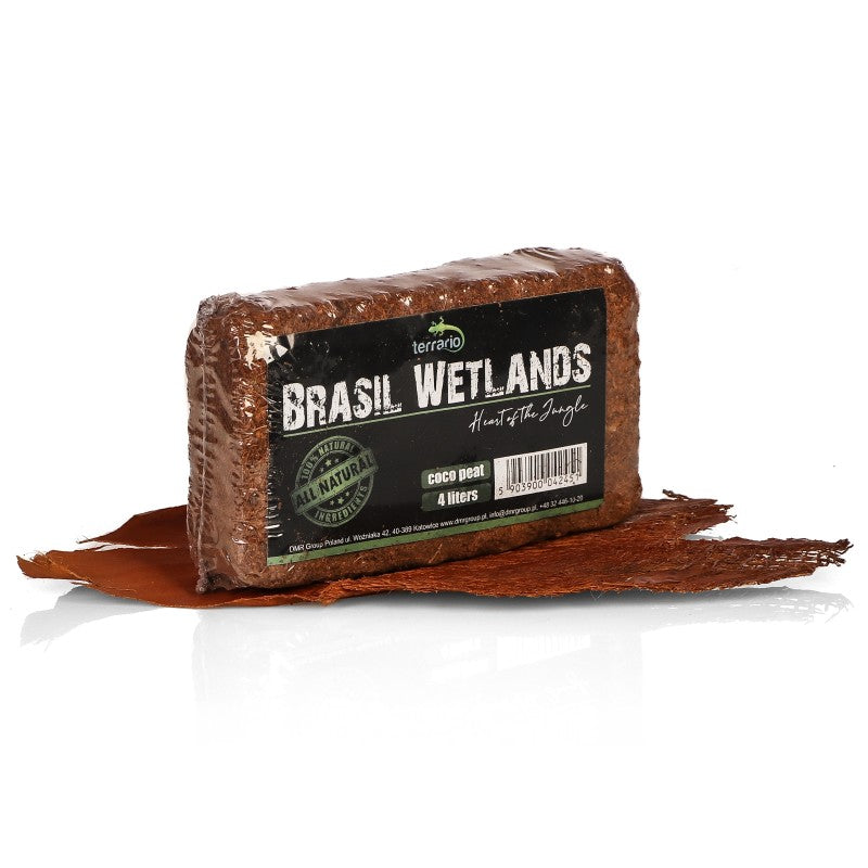 TERRARIO Brasil Wetlands 4L Podłoże Kokosowe Włókno do Terrarium Substrat