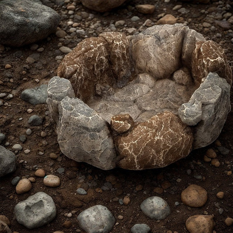 TERRARIO Stone Circle Bowl L Miska Kamienna do Terrarium 17x15x4,5cm dla Gadów