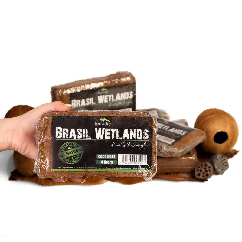 TERRARIO Brasil Wetlands 4L Podłoże Kokosowe Włókno do Terrarium Substrat