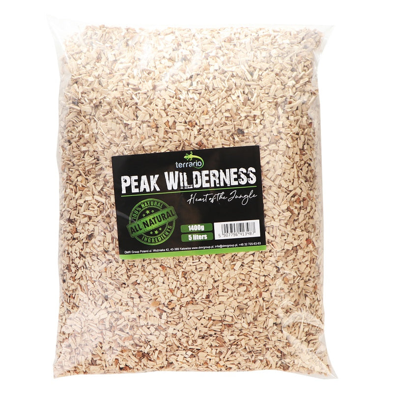 TERRARIO Peak Wilderness 5L Drobne Zrębki Bukowe Podłoże do Terrarium