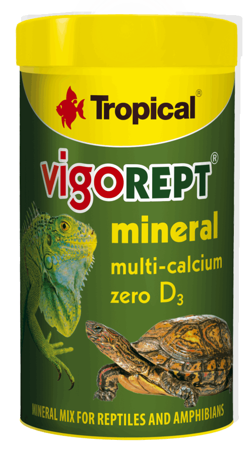 TROPICAL Vigorept Mineral Wapń dla Gadów Płazów Bez D3 60g