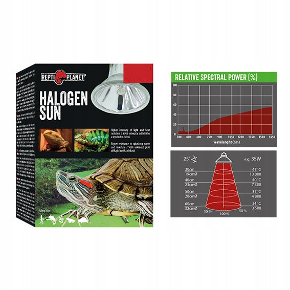 REPTI PLANET Halogen Sun żarówka halogenowa 25W do terrarium